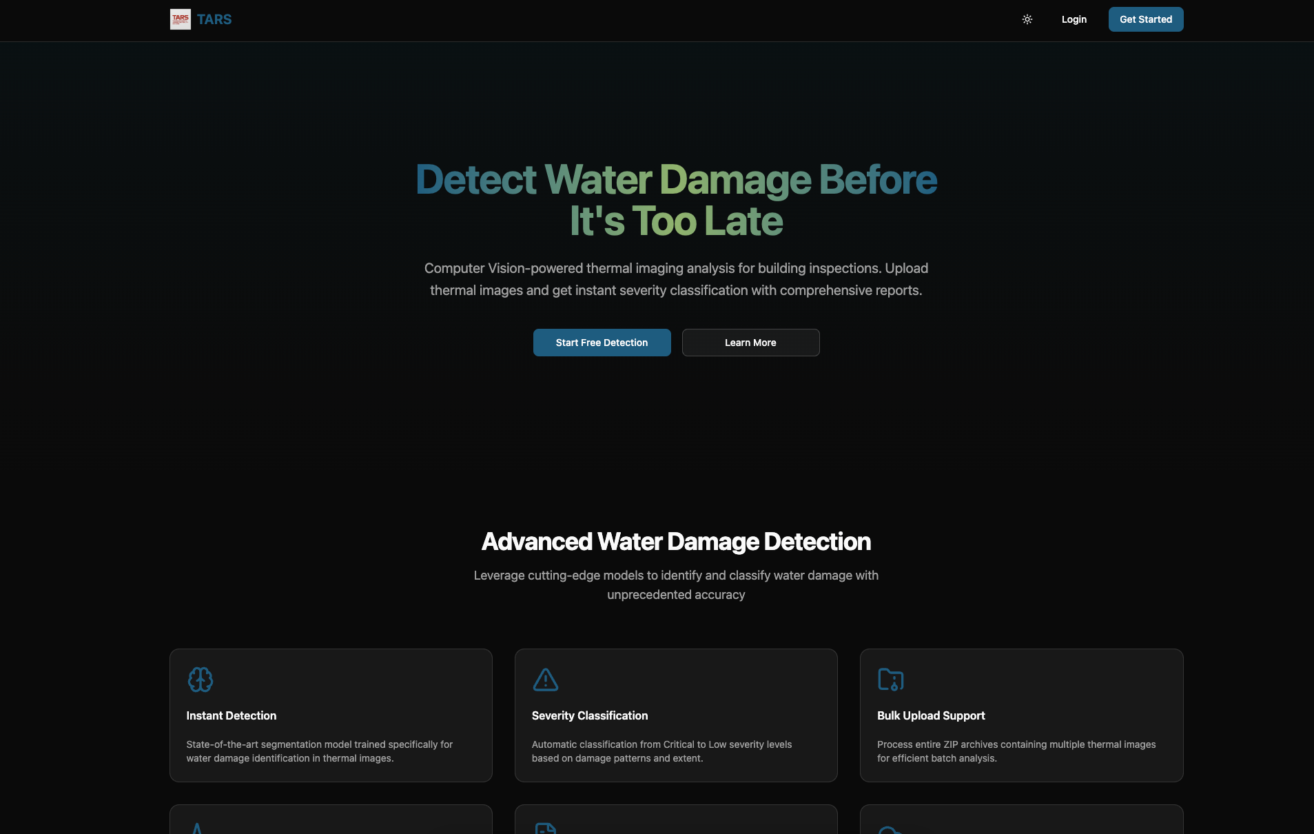TARS WATER DAMAGE DETECTION APP